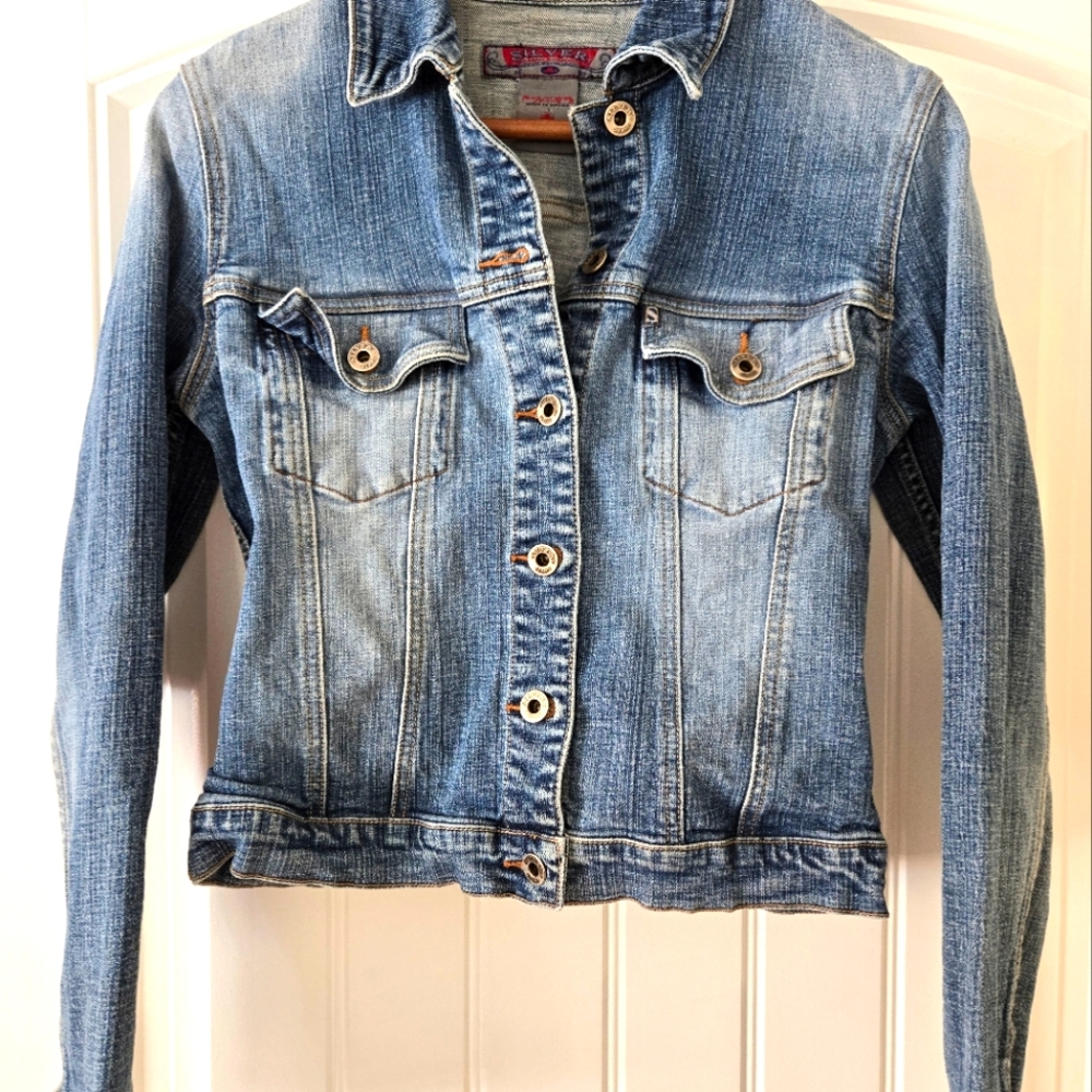 Silver Jeans denim jacket size small womens. - Picture 2 of 15